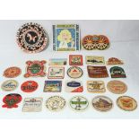 1. A large collection of assorted beer mats (three boxes).