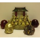 A resin display stand with 14 gift ware