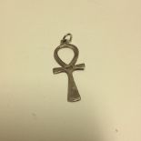 A Silver 925 Egyptian Ankh pendant. 4.2c