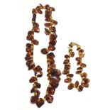 A 26g Dark cherry Baltic Amber necklace