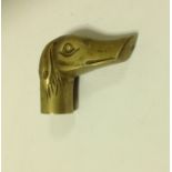 An Art Deco, Egyptian revival, brass sti