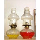A pair of 1960s oil lamps.