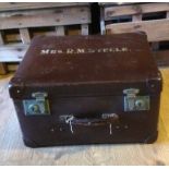 A vintage luggage case.