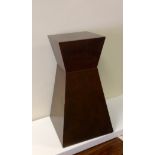 A geometric Art Deco design pedestal sta