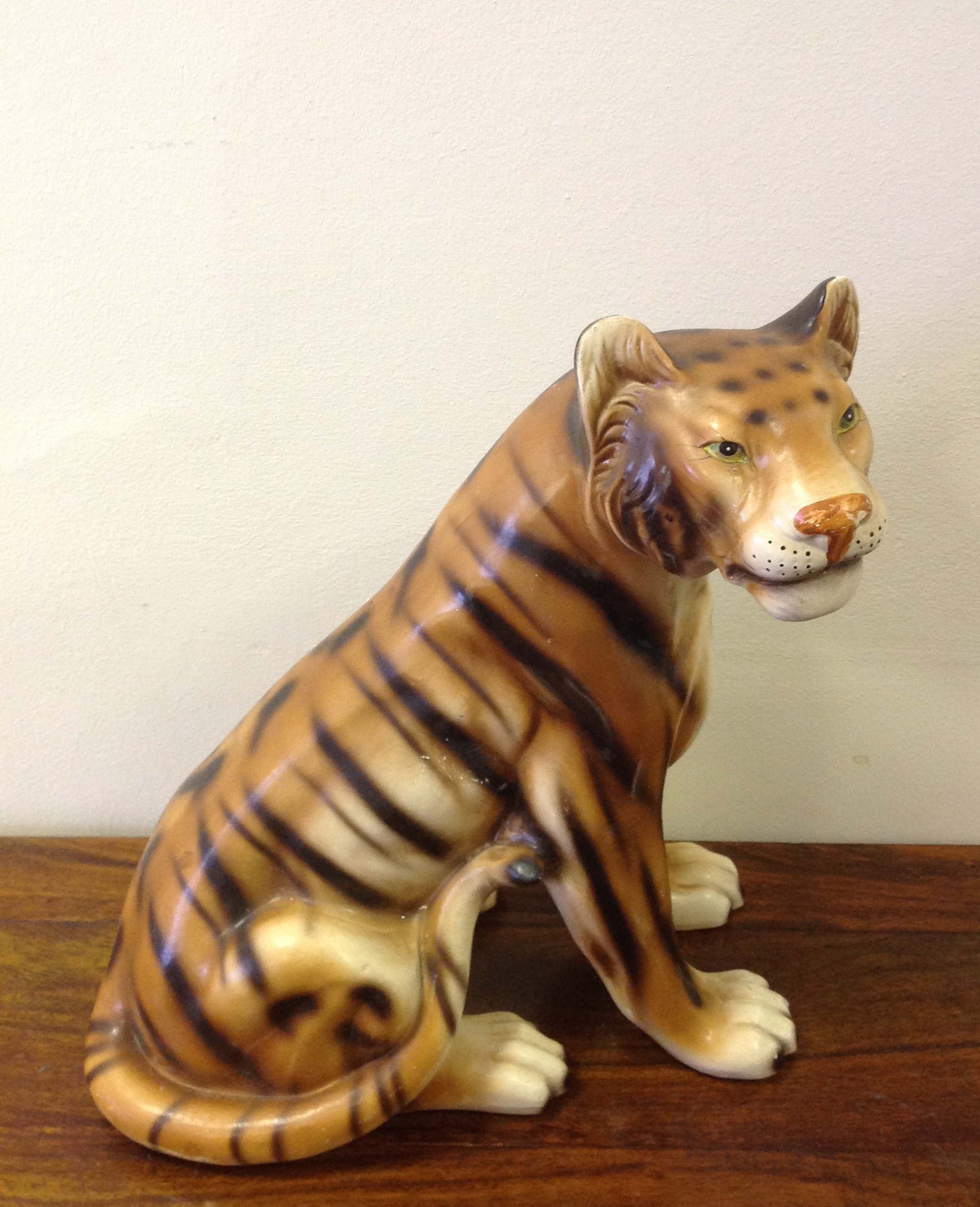 A decorative plaster tiger. French cir 1