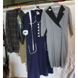 Three 1940s style dresses. (3)