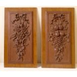 Grinling Gibbons (style of) pair of wood