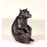 A Nelson and Forbes limited edition Bronze bear. H9cm.