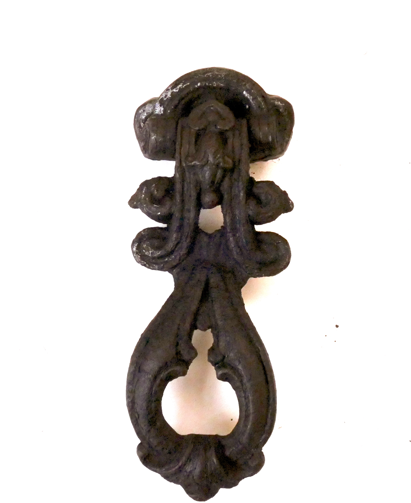 Victorian Iron door knocker. H23cm. A/F