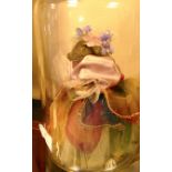 A costumed taxidermy rat in a jar. H31cm