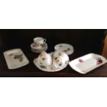 A collection of English Bone China porcelain tea set pieces. (21).