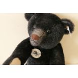 A Steiff 1908 replica black mohair Teddy