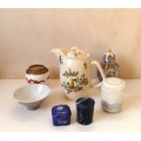 A Beswick teapot, a Hornsea sugar pot pl