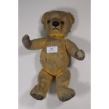 A mohair Teddy bear with articulated lim