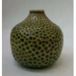 A Martin Bros pottery miniature vase of