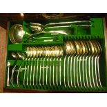 A set of electroplated Old English flatw