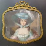 A 19thC head and shoulders portrait mini