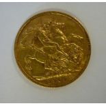 An Edwardian half sovereign, St George o