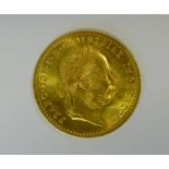 An Austrian Ducat gold coin (1915 re-str