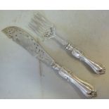A pair of early Victorian silver fish se