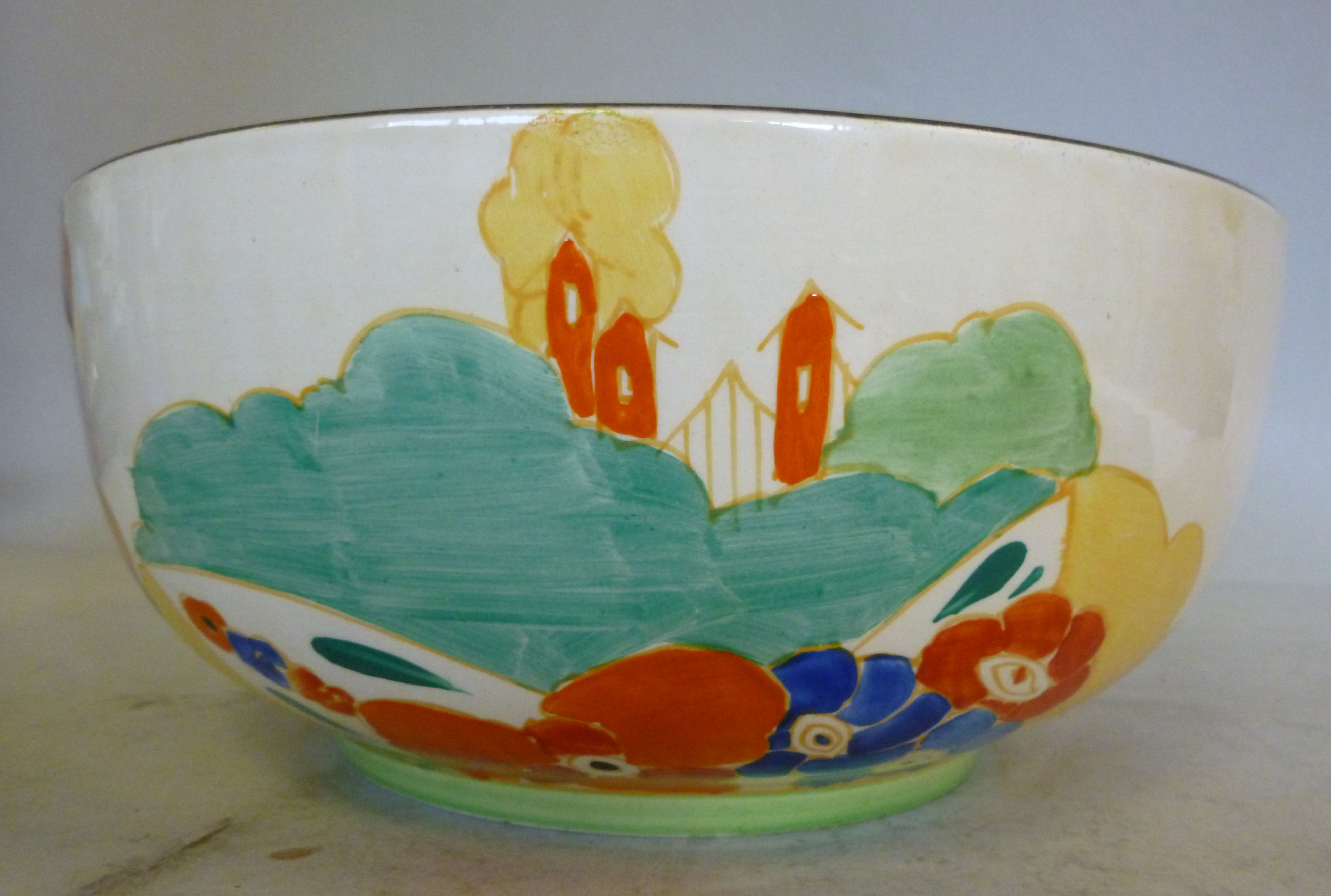 A Clarice Cliff Bizarre china fruit bowl - Image 2 of 4