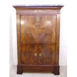 A late 19thC mahogany secretaire abattan