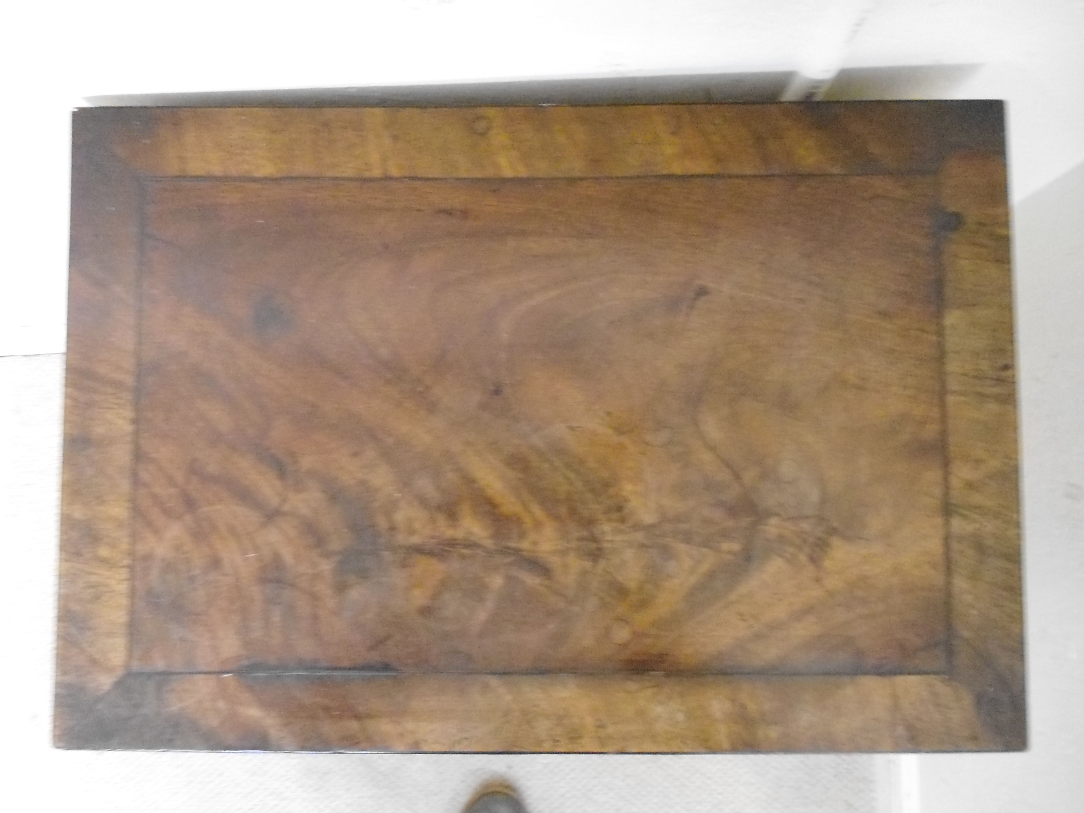 A George III string inlaid mahogany work - Image 2 of 3