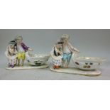 A pair of late 19thC Continental porcela