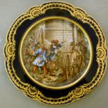 A early 20thC French porcelain plate, de
