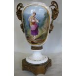 A late 19thC Continental porcelain and g