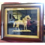 An early 19thC cast gilt metal profile s