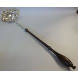 A Georgian silver toddy ladle, having an