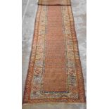 An early 20thC Seraband runner, decorate