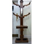 A late Victorian mahogany hallstand, hav