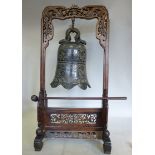 An early 20thC Chinese cast and patinate