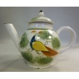 A late 18thC Pearlware miniature teapot