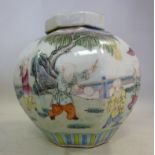 A late 19thC Chinese porcelain octagonal