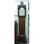 A late 18th/early 19thC oak longcase clo