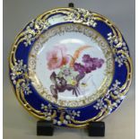 An early 19thC Coalport porcelain dish,