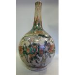 A late 19thC Chinese crackle glazed porc