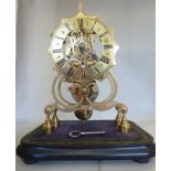 A late Victorian skeleton timepiece, hav