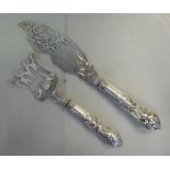 A pair of early Victorian silver fish se