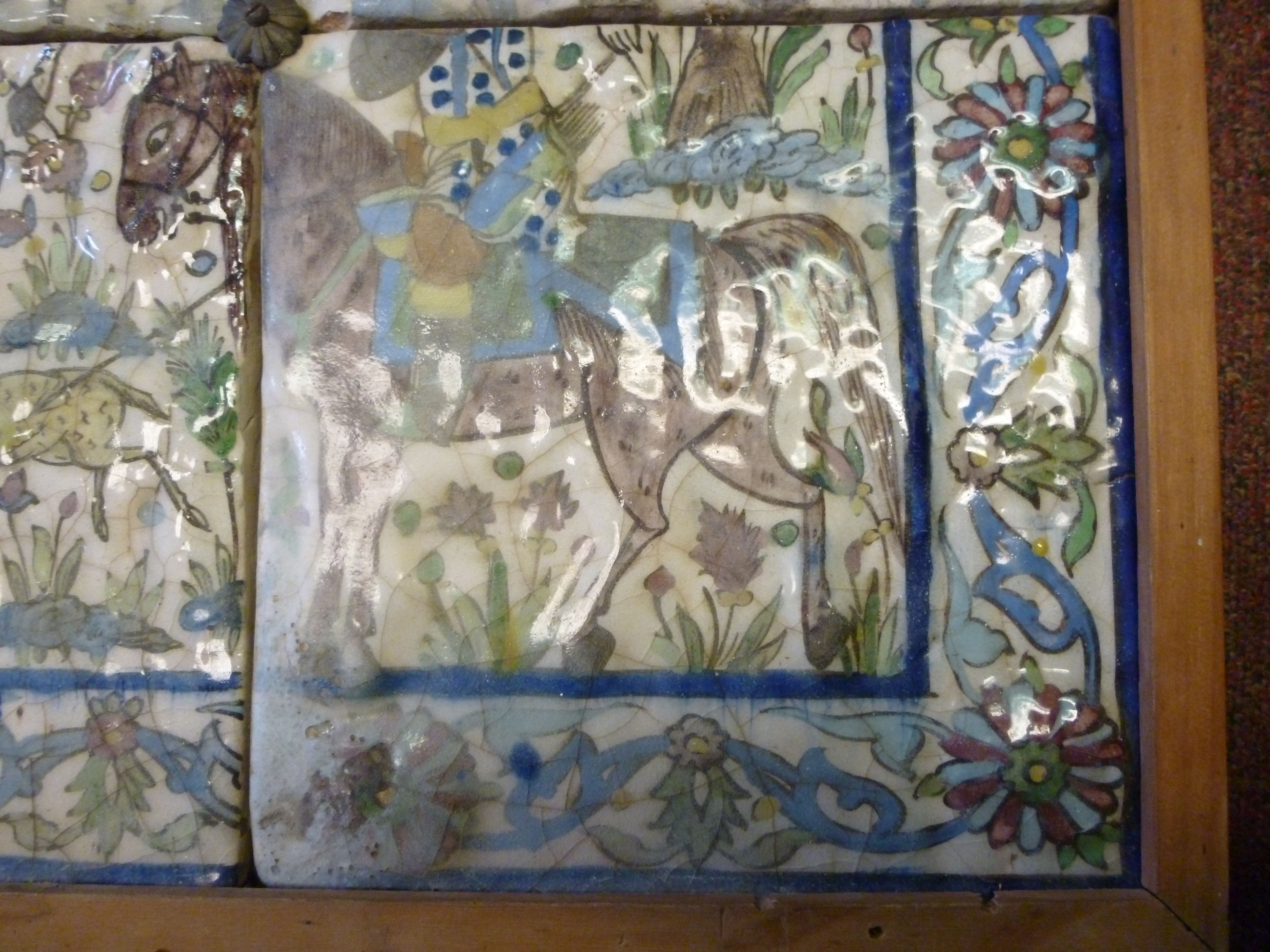 A 19thC (possibly Persian) glazed, six t - Image 7 of 7