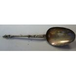 A late 19thC German silver rattail patte