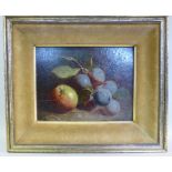 HG Todd - a still life study, plums and