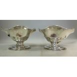 A pair of Edwardian silver sweet dishes,