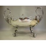 An early 20thC silver plated Art Nouveau