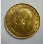 A George V half sovereign, St George on