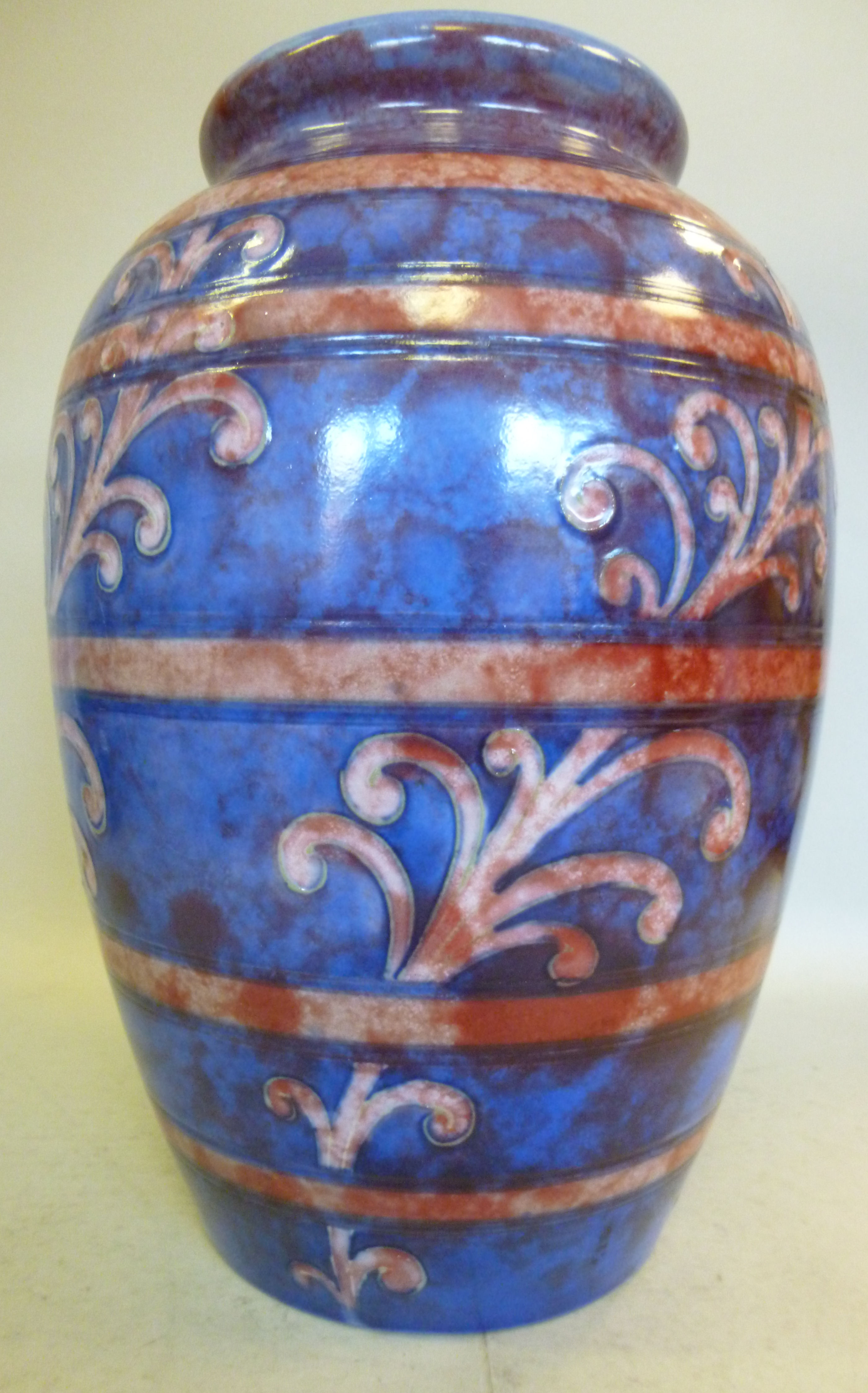 A Moorcroft flambe glazed pottery vase o - Image 2 of 4