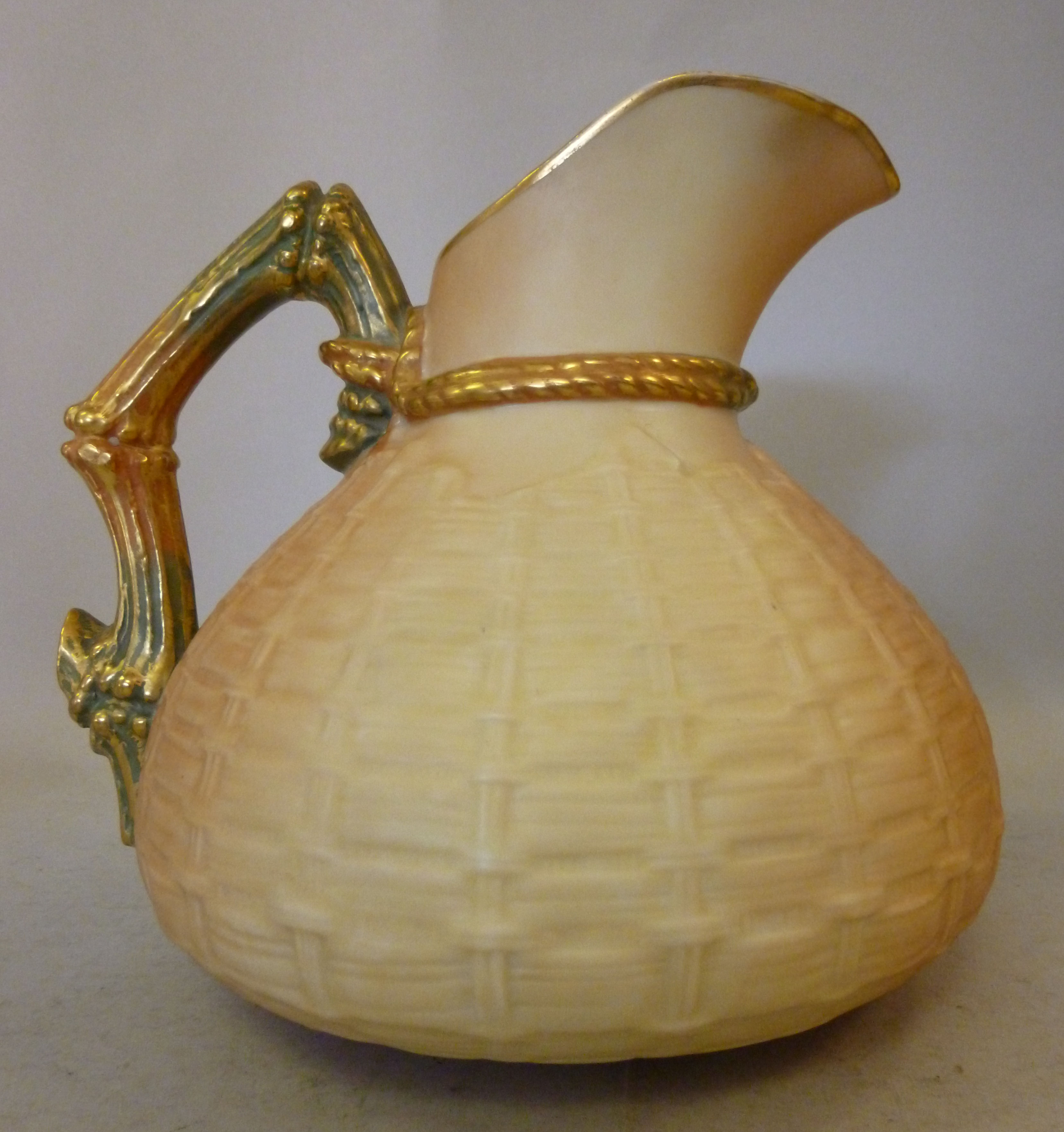 A Royal Worcester gilded blush ivory gla - Image 3 of 6